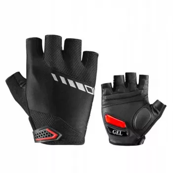 Mănuși de ciclism Rockbros S143-BK M cu pernițe gel - negre