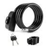 Antifurt cu cablu pentru bicicletă ROCKBROS RKS515-BK 1,1m negru
