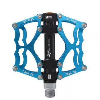 Pedale platformă ROCKBROS JT201012LBL albastre din aliaj de aluminiu, ax Cr-Mo 9/16 inch, rulmenți sigilați, pereche