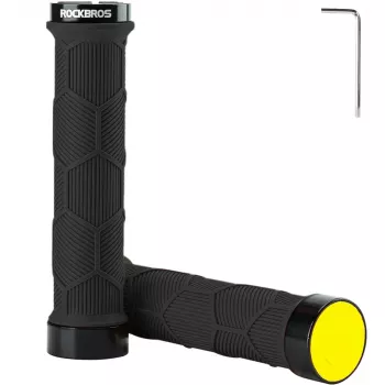 Mânere de bicicletă ROCKBROS 40720007001 cu reflectoare - negru