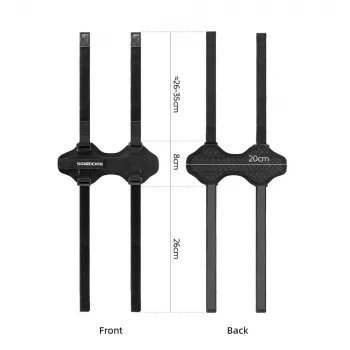 Curea de montare pe bicicletă ROCKBROS pentru boxă Bluetooth sau sticlă de apă - negru