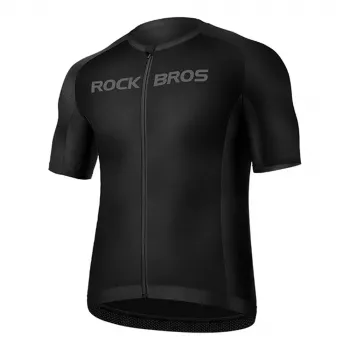 Tricou de ciclism ROCKBROS cu mânecă scurtă XL negru 15120002004