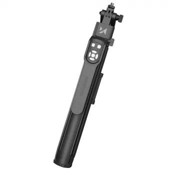 Selfie stick premium Wozinsky WST-360YS 1,8m cu funcție de trepied, urmărire facială AI automată 360°, control prin gesturi - negru