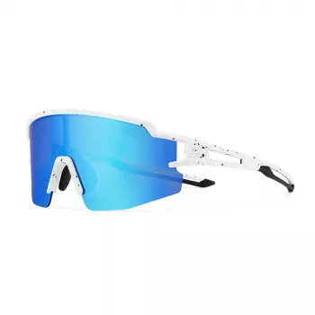 Ochelari de ciclism polarizați pentru copii ROCKBROS protecție UV400, lentile alb-albastru