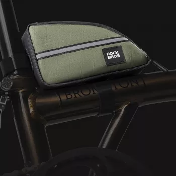 Geantă de cadru pentru bicicletă ROCKBROS 0,8L neagră