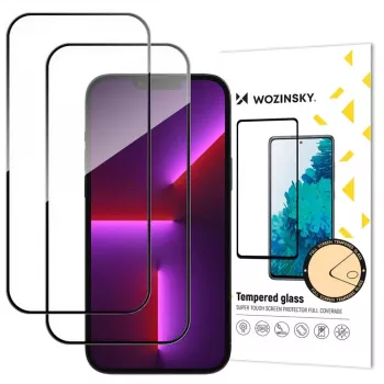Wozinsky Full Glue Tempered Glass 2-Pack pentru iPhone 17 Pro Max
