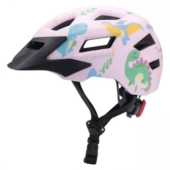 Wozinsky Children's MTB Cycling Helmet with Detachable Visor 48-52 cm - Pink