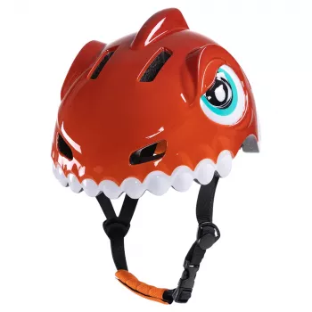 Wozinsky Children's Bicycle Helmet Dinosaur Motif 52-56 cm Red