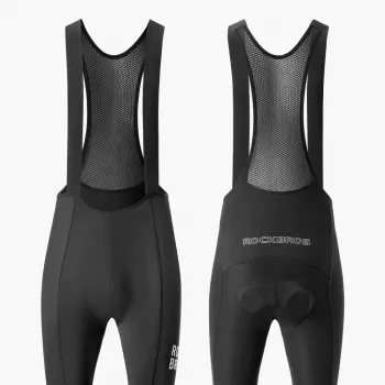 Pantaloni ciclism cu bretele ROCKBROS 200021, lungi, cu perniță, mărimea XXXL, negru