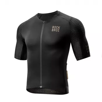 Tricou ciclism Diamond ROCKBROS, mânecă scurtă, M, negru