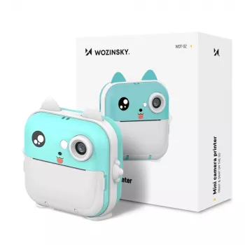 Cameră digitală instant print Wozinsky WDT-02 pentru copii - Albastru