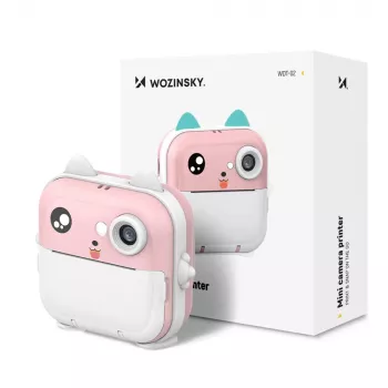 Wozinsky WDT-01 Children's Digital Camera with Thermal Printer - Pink