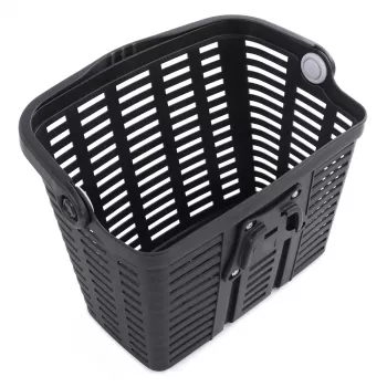 Coș de bicicletă Wozinsky WKR-PK, plastic, negru, montare pe ghidon, 15L