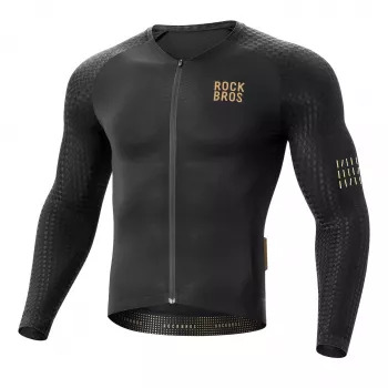 Tricou ciclism Diamond ROCKBROS YDCX008, mânecă lungă, mărimea L, negru