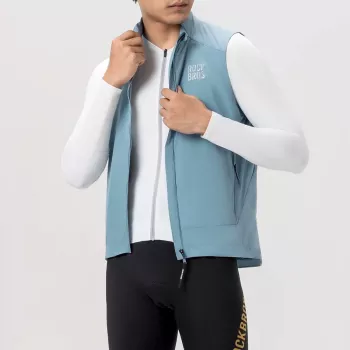 Vestă de ciclism impermeabilă la vânt ROCKBROS YDMJ003 primăvară/toamnă, mărimea L, albastră