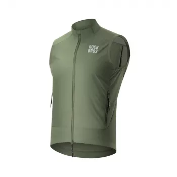 Vestă de ciclism impermeabilă la vânt Rockbros YDMJ003 primăvară/toamnă, mărimea L, verde