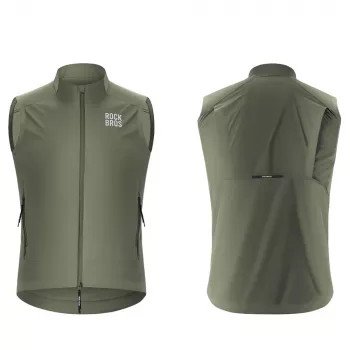 Vestă de ciclism impermeabilă la vânt ROCKBROS YDMJ003 primăvară/toamnă, XXL, verde