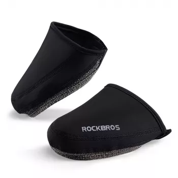 Apărători termice impermeabile pentru vârful pantofilor de ciclism ROCKBROS LF1030, negru, EU 36-42