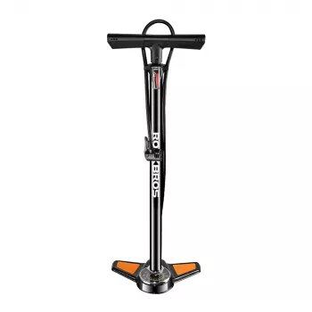 Pompă de podea ROCKBROS GP6532B cu manometru - Negru/Portocaliu