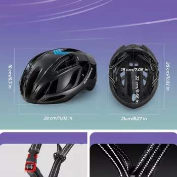 Cască de bicicletă ușoară ROCKBROS TS-42 58-62 cm titan