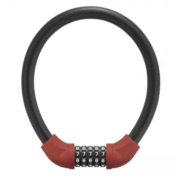 Antifurt cablu ROCKBROS RKS570-RD – combinație cu 4 cifre, cablu de oțel 1,2 m, roșu