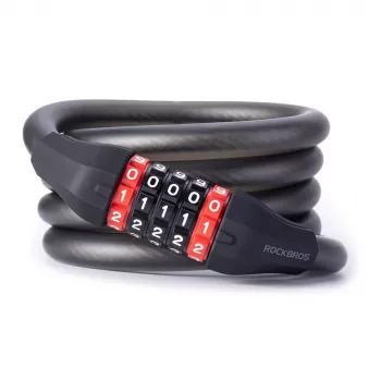 Antifurt pentru bicicletă Rockbros RKS507 cu combinație de 5 cifre