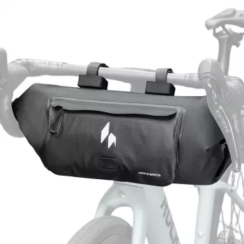 Geantă frontală de ghidon Rockbros AS-154, impermeabilă, 8 L, neagră