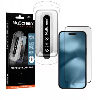 Folie de protecție ecran din sticlă securizată MyScreen Diamond Glass Pro Fit Frame pentru Apple iPhone 16 Pro