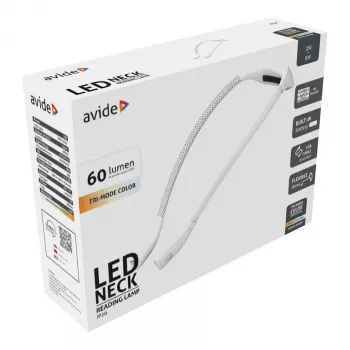 Lampă de lectură de gât Avide, dimabilă