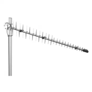 Antenă direcțională log-periodică dipol array Poynting A-LPDA-0092-04, 698-960/1710-2700 MHz, 11 dBi, SMA tată, argintie