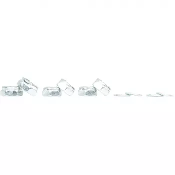 Atlas Hardware Pack Nuts - 100 piulițe hexagonale asortate, oțel, zincat, filet grosier (UNC & metric)