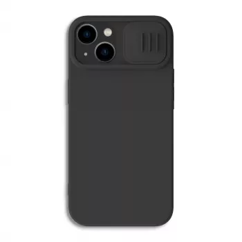 Nillkin CamShield Silky husă din silicon pentru iPhone 14 Plus - negru