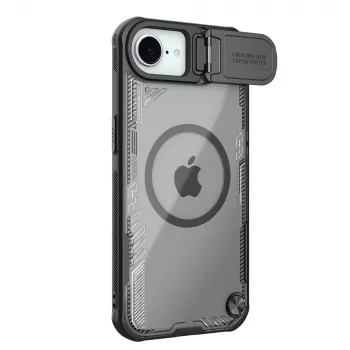 Husă magnetică Nillkin Iceblade Prop cu capac pentru obiectiv și suport pentru iPhone 16e - neagră