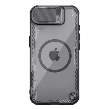 Husă magnetică Nillkin Iceblade Prop cu capac pentru obiectiv și suport pentru iPhone 16e - neagră
