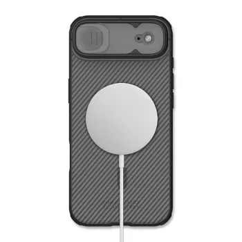Husă Nillkin CamShield Pro pentru iPhone 17 Air cu MagSafe - neagră transparent