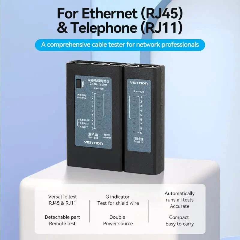 Tester cablu de rețea VENTION KEFB0 RJ45