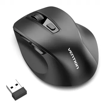 Mouse optic wireless Vention KTMB0 Dual-Mode 2,4GHz + Bluetooth 5.1, 6 butoane, 800-2400 DPI, negru