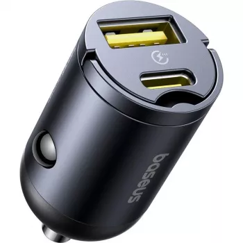 Încărcător de perete Baseus Tiny Star 30W USB-A USB-C negru