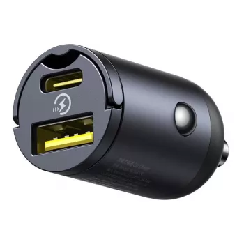 Încărcător de perete Baseus Tiny Star 30W USB-A USB-C negru