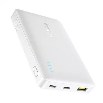 Baseus EnerFill FP21 10000 mAh 22.5W USB-A USB-C Power Bank alb