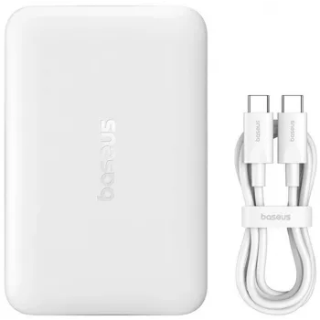 Baterie externă Baseus EnerFill FM11 Ultra-Mini 10000 mAh 22.5W compatibilă MagSafe, albă