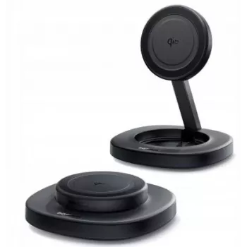Baseus EnerFill FF11 15W încărcător wireless pliabil cu încărcător de perete 20W și cablu USB-C 1m - negru