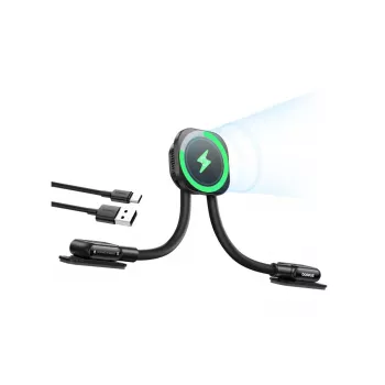 Suport auto Baseus PrimeTrip C03sPro pentru bord cu încărcător prin inducție, montaj adeziv, negru