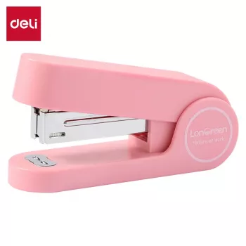 Deli LonGreen Desktop Stapler D395324, Rose, 25 Sheets