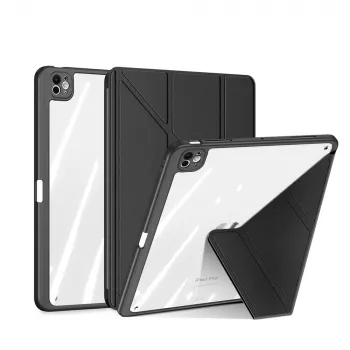 Husă Dux Ducis Magi pentru iPad Pro 13 (2024/2025) cu suport - Negru