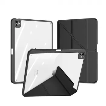 Husă Dux Ducis Magi pentru iPad Pro 13 (2024/2025) cu suport - Negru