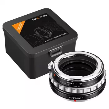 K&F Concept adaptor obiectiv Nikon F (G/AF-S) la Nikon Z, negru, model KF06.369