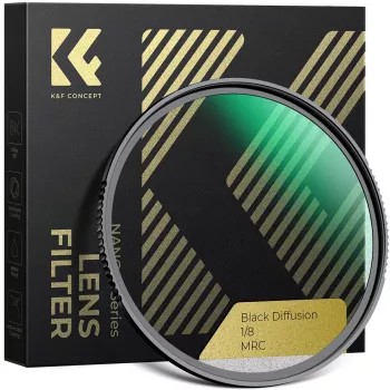 Filtru K&F Concept Black Diffusion 1/8, 49 mm, HD Nano-Coating