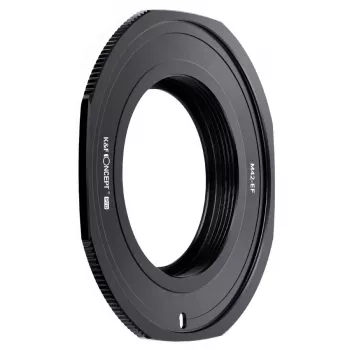 Adaptor obiectiv K&F Concept PRO Canon EOS EF/EF-S la corp cameră M42 - Negru