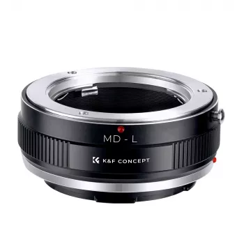 Adaptor K&F obiectiv Minolta MD/MC la cameră Leica L-Mount - negru